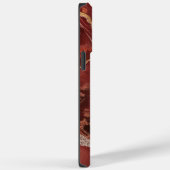Modern rood marmer Case-Mate iPhone case (Achterkant / Rechts)