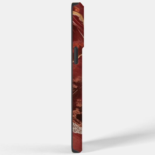 Modern rood marmer Case-Mate iPhone case (Achterkant / Rechts)