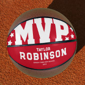 Modern Rood MVP Basketbal Geschenk