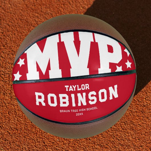 Modern Rood MVP Basketbal Geschenk