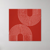 Modern rood ontwerp canvas afdruk (Voorkant)