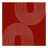 Modern rood ontwerp perfect poster (Voorkant)