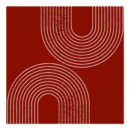 Modern rood ontwerp perfect poster (Voorkant)