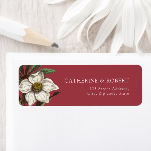 Modern  rood Roos Etiket (Insitu)