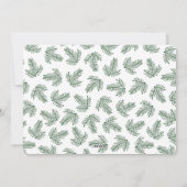 Modern Rood Roze Bloemen Vrolijk Kerstmis Fotokaar Feestdagenkaart (Achterkant)