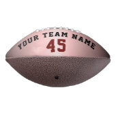 Modern rood roze Metallic Player Team Name Number American Football (Gedraaid 270)