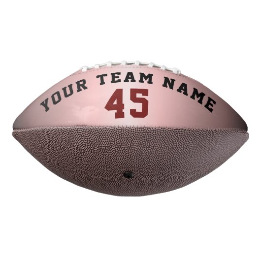 Modern rood roze Metallic Player Team Name Number American Football (Gedraaid 270)