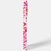 Modern Rood Roze Paarse Romantische Liefde Hart Pa Case-Mate iPhone Case (Achterkant / Rechts)