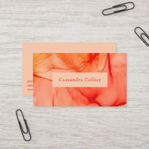 Modern rood Sinaasappel Abstract Elegant