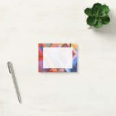 Modern Rood Sinaasappel Zwart Roze Blauw Abstract  Post-it® Notes (Kantoor)
