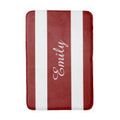 Modern Rood Strepen Patroon Badmat (Voorkant Verticaal)