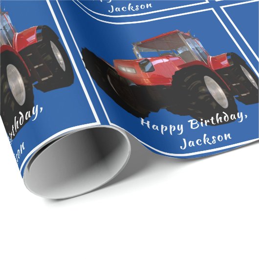 Modern rood trekkerpapier cadeaupapier (Rol Hoek)