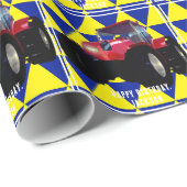 Modern rood trekkerpapier cadeaupapier (Rol Hoek)