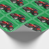 Modern rood trekkerpapier cadeaupapier (Hoek)