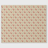 Modern Rood Wijn Glas Patroon Cadeau Cadeaupapier (Vlak)