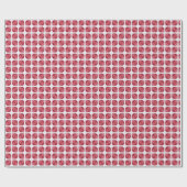 Modern rood wit Abstract patroon Cadeaupapier (Vlak)