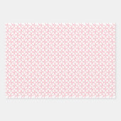 Modern rood wit geometrisch metabalpatroon inpakpapier vel (Voorkant 2)