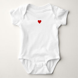 Modern Rood & Wit Hart Schattige Custom Love Romper