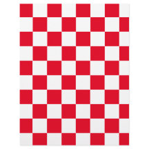 Modern Rood Wit Kroatisch Damspel Scrapbook Papier