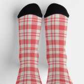 Modern Rood & Wit Patroon Sokken (Top)