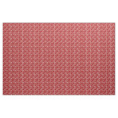 Modern rood wit rendier kerstpatroon stof (Yard (91,4 cm))