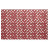 Modern rood wit rendier kerstpatroon stof (Fat Quarter)