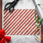 Modern rood wit streep elegant stijlvol patroon tissuepapier