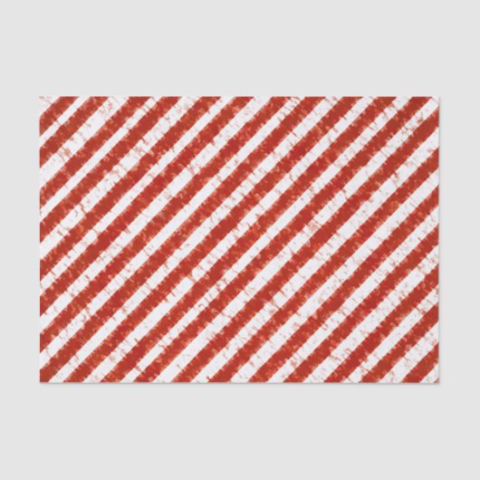 Modern rood wit streep elegant stijlvol patroon tissuepapier (Voorkant)