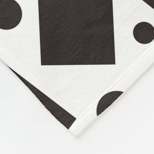 Modern rood zwart Abstract kunstontwerp Fleece Deken (Hoek)