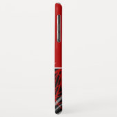 Modern rood zwart-wit Abstract monogram Case-Mate iPhone Case (Achterkant/links)