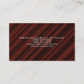 Modern roodbruin, uniek rendy visitekaartje (Achterkant)
