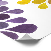 Modern Room Art Flower Blossom Splash Wall Poster (Hoek)