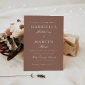 Modern Roos Blush Weddenschap Kaart