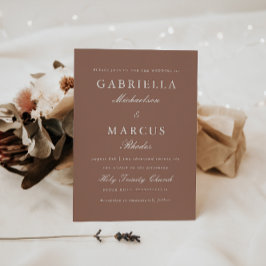 Modern Roos Blush Weddenschap Kaart