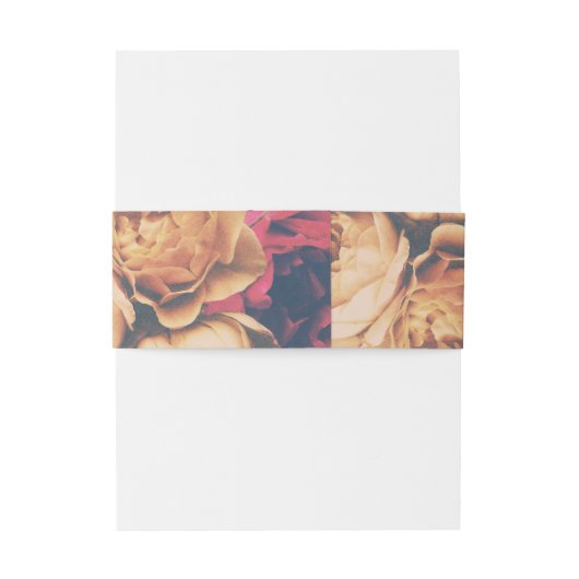 Modern Roos  Boho Wedding Uitnodiging Uitnodigingen Wikkel (Achterkant Voorbeeld)