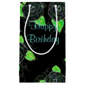 Modern Roos Floral Klein Cadeauzakje (Voorkant)