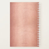 Modern Roos Gold 12 Photo Collage Roos Script 2021 Planner (Achterkant)