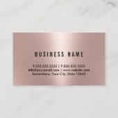 Modern Roos Gold Advocaat Advocaat Foto Visitekaartje (Achterkant)