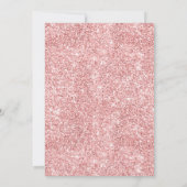 Modern Roos Gold Bauble Tree Holiday Christmas Kaart (Achterkant)