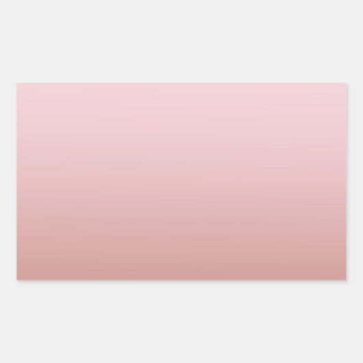 Modern Roos Gold Blank Sjabloon Jouw tekst toevoeg Rechthoekige Sticker (Voorkant)