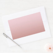 Modern Roos Gold Blank Sjabloon Jouw tekst toevoeg Rechthoekige Sticker (Envelop)