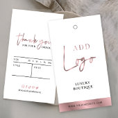 Modern Roos Gold Boutique Swing Label Prijs Label Visitekaartje