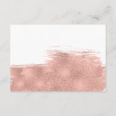 Modern Roos Gold Brush Routebeschrijving Behuizing Informatiekaartje (Achterkant)