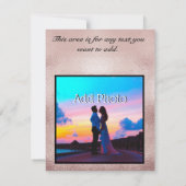 Modern Roos Gold Burgundy Floral Elegant Save The Date (Achterkant)