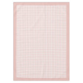 Modern Roos Gold Check Tafelkleed voor Decor (Voorkant)