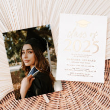 Modern Roos Gold Class of 2025 Graduation Party