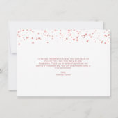 Modern Roos Gold Confetti Brush Script BEDANKT (Achterkant)