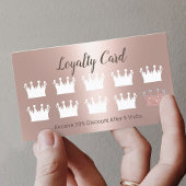 Modern Roos Gold Crowns Beauty Salon Spa Loyalty