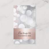 Modern Roos Gold en Silver Beauty Salon Referral (Achterkant)