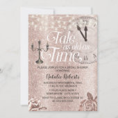 Modern Roos Gold Floral Fairy Tale Vrijgezellenfee Kaart (Voorkant)